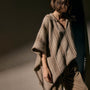 Womens Poncho in Natural Stripe | James Perse Los Angeles
