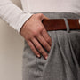 Cotton Gauze Ribbed Henley in Everest White | James Perse Los Angeles