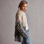 Chunky Knit Cardigan in Ivory/Grey Marl | James Perse Los Angeles