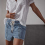 Patch Pocket Denim Short - Light Indigo | James Perse Los Angeles