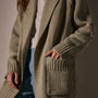 Cotton Shawl Collar Cardigan in Overcast | James Perse Los Angeles