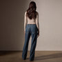 Wide Leg Pull On Denim Pant in Medium Wash | James Perse Los Angeles