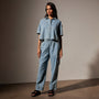Washed Denim Cargo Pant in Bleach Wash | James Perse in Los Angeles