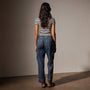 Washed Denim Cargo Pant in Medium Wash | James Perse in Los Angeles