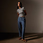 Washed Denim Cargo Pant in Medium Wash | James Perse in Los Angeles