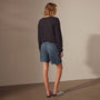 Pull On Denim Short in Medium Wash | James Perse Los Angeles