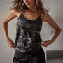 Camo Clear Jersey Cami Tank in Dark Night Camo | James Perse Los Angeles