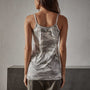 Camo Clear Jersey Cami Tank in Dust Camo | James Perse Los Angeles