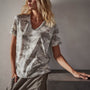 Camo Clear Jersey Short Sleeve Tee in Dust Camo | James Perse Los Angeles