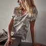 Camo Clear Jersey Short Sleeve Tee in Dust Camo | James Perse Los Angeles