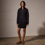 Thermal Zip Up in Black | James Perse Los Angeles