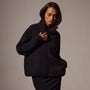 Thermal Zip Up in Black | James Perse Los Angeles