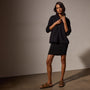 Thermal Zip Up in Black | James Perse Los Angeles