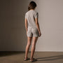 Cotton Linen Waffle Henley in Salt | James Perse Los Angeles