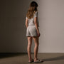Cotton Linen Waffle Short in Salt | James Perse Los Angeles