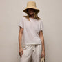 Cotton Cashmere Tee in Off White | James Perse Los Angeles