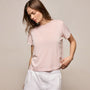 Cotton Cashmere Tee in Rose Quartz | James Perse Los Angeles