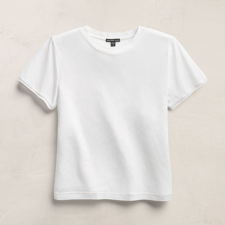 Cotton Cashmere Tee In Off White | James Perse Los Angeles