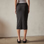 Ruched Pencil Skirt in Black | James Perse Los Angeles 