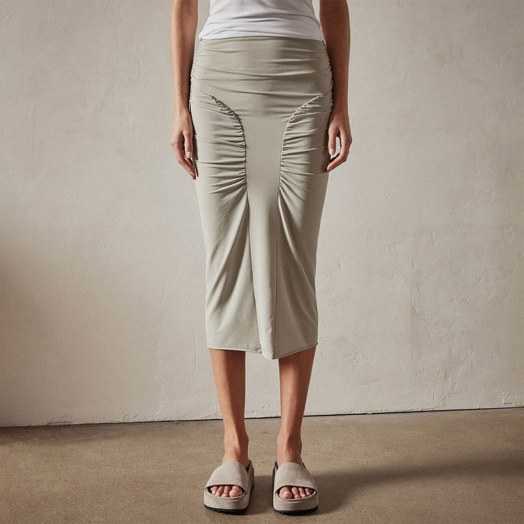 Ruched Pencil Skirt in Silt | James Perse Los Angeles 