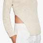 Cotton Linen Boat Neck Sweater In Ivory | James Perse Los Angeles