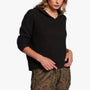 Cotton Linen Hoodie In Black | James Perse Los Angeles