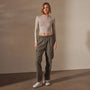 Seersucker Cargo Pant in Army Green Pigment | James Perse Los Angeles