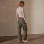 Seersucker Cargo Pant in Army Green Pigment | James Perse Los Angeles