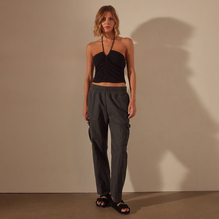 Seersucker Cargo Pant in Magma Pigment | James Perse Los Angeles