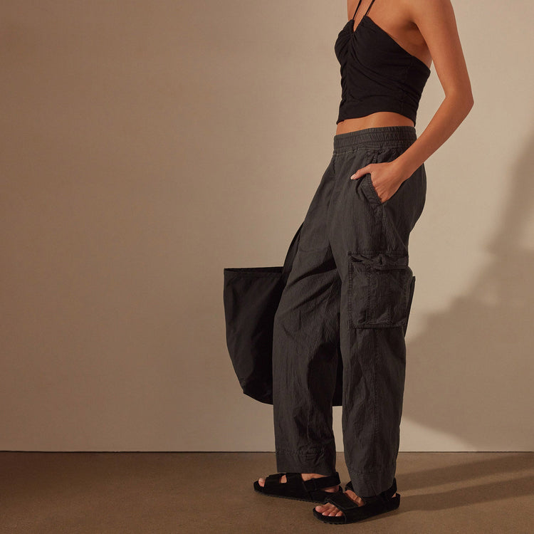 Seersucker Cargo Pant in Magma Pigment | James Perse Los Angeles