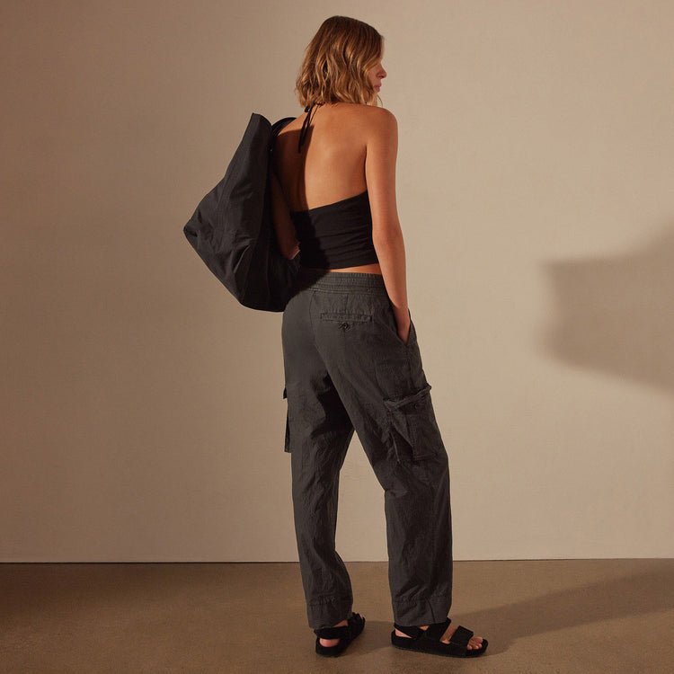 Seersucker Cargo Pant in Magma Pigment | James Perse Los Angeles