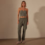 Seersucker Cargo Pant in Palm Pigment | James Perse Los Angeles