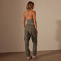 Seersucker Cargo Pant in Palm Pigment | James Perse Los Angeles