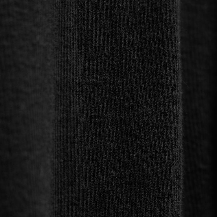 Cotton Cashmere Rib Keyhole Top in Black | James Perse Los Angeles