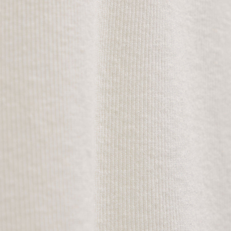 Cotton Cashmere Rib Keyhole Top in Off White | James Perse Los Angeles