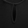 Cotton Cashmere Rib Keyhole Dress in Black | James Perse Los Angeles