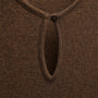 Cotton Cashmere Rib Keyhole Dress in Brown | James Perse Los Angeles
