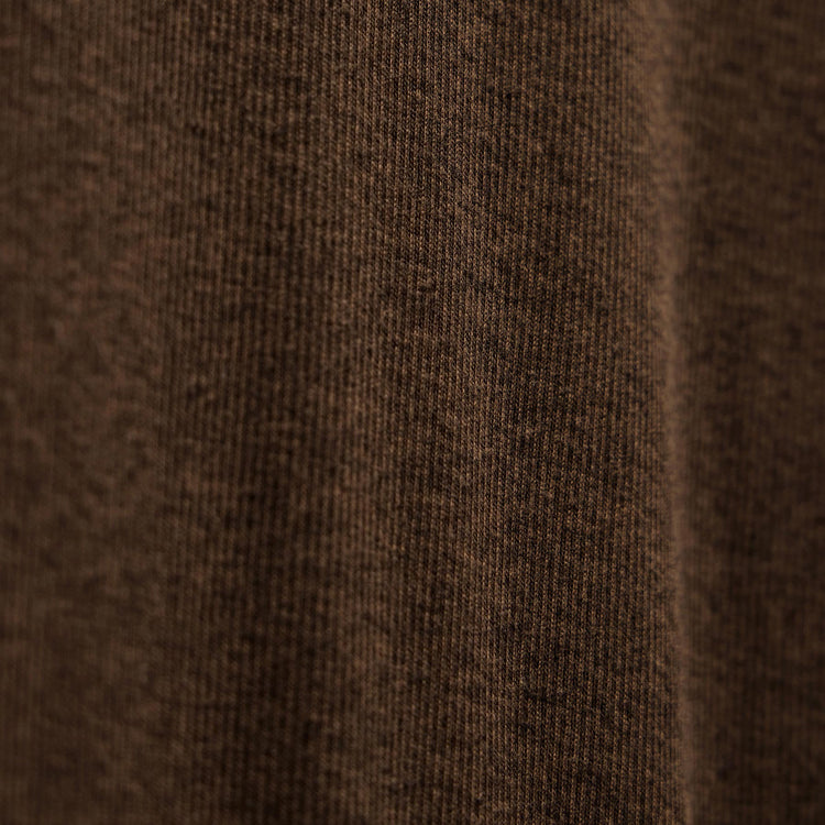 Cotton Cashmere Rib Keyhole Dress in Brown | James Perse Los Angeles