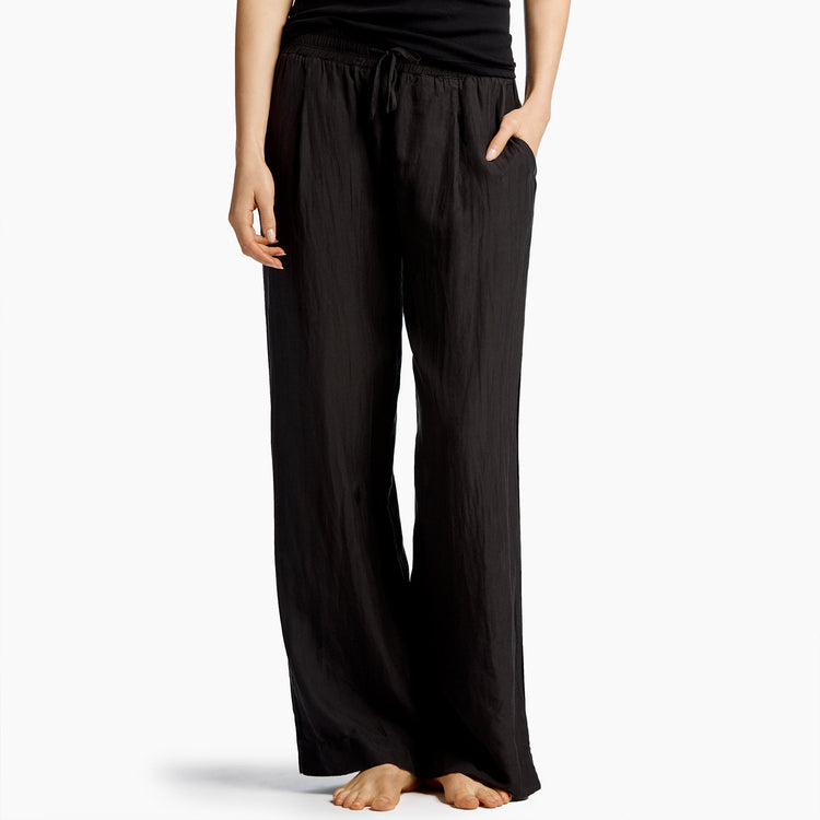 Cotton Silk Pajama Pant In Black | James Perse Los Angeles