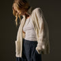 Cloud Knit Cardigan  in Snow | James Perse Los Angeles