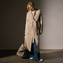 Cashmere Double Breasted Coat in Biscotti | James Perse Los Angeles
