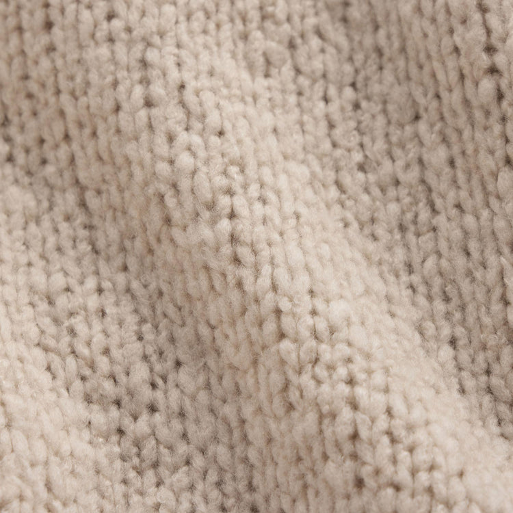 Chnky Knt Cashmere Silk Tie Crdgn in Biscotti | James Perse Los Angeles FLAT