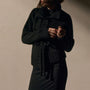 Chnky Knt Cashmere Silk Tie Crdgn in Black | James Perse Los Angeles