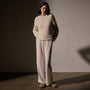 Low Gauge Cashmere Crew  in Snow | James Perse Los Angeles