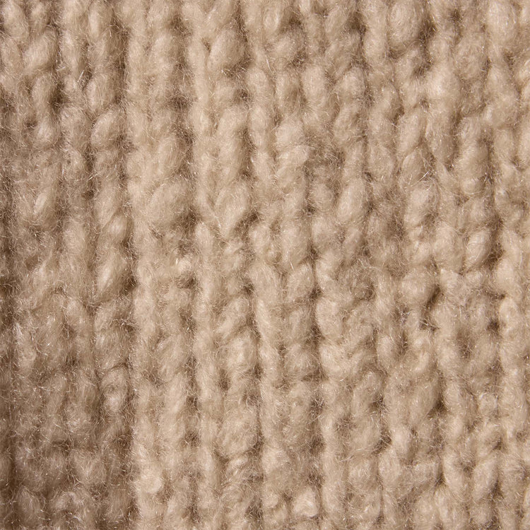 Low Gauge Cashmere Half Zip  in Biscotti | James Perse Los Angeles
