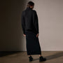 Low Gauge Cashmere Half Zip  in Black | James Perse Los Angeles