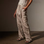 Cotton Twill Pleated Cargo in Grout Pigment | James Perse Los Angeles