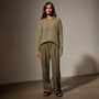 Cotton Twill Pleated Cargo in Trooper Pigment | James Perse Los Angeles
