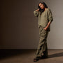 Cotton Twill Pleated Cargo in Trooper Pigment | James Perse Los Angeles