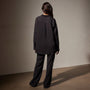 Cotton Twill Tunic Shirt in Black | James Perse Los Angeles